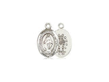 Bliss Sterling Silver Small Miraculous Medal on 18" Inch Chain