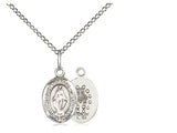 Bliss Sterling Silver Small Miraculous Medal on 18" Inch Chain