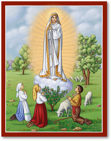 Our Lady of Fatima Icon 8x10 Print Unframed by Monastery Icons 916LGU