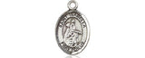 St. Isabella of Portugal Sterling Silver Oval Patron Medal Only Bliss Small