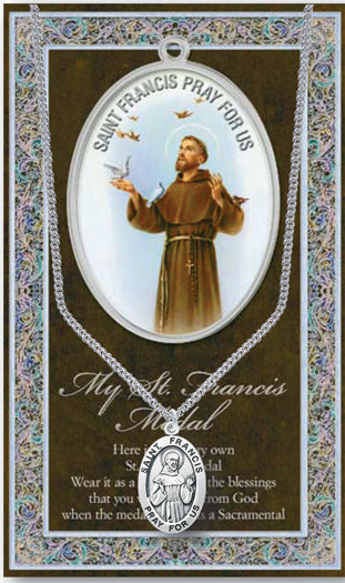 St. Francis of Assisi Patron Saint Oval Medal Patron of Animals 