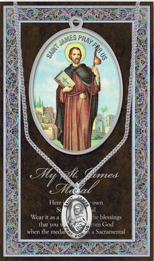 St. James the Greater Patron Saint Oval Medal Patron of Philippines