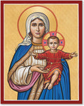 Our Lady of the Rosary Icon 4x6 Print Unframed by Monastery Icons 953MDU