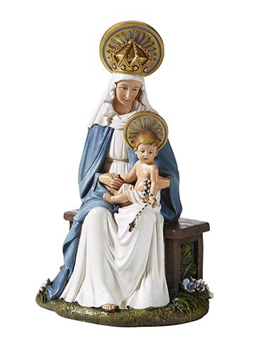 M.J Hummel Seated Madonna with Child 6.3" Statue by Avalon Gallery