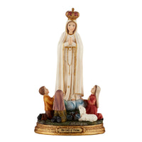 Our Lady of Fatima with Children 8" Statue Figure by Sacred Traditions B2329