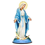 Our Lady of Grace Laser Cut Standing Figure NEW 5.8" Tall Virgin Mary Berkander