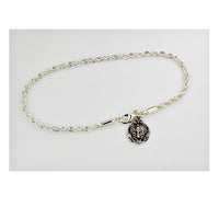 7.5" Rope Bracelet with Miraculous Medal Charm McVan BR878C