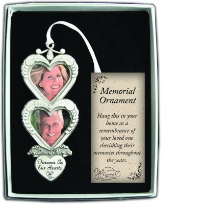 Double Photo Memorial ornament - Use Year Round! by Cathedral Art CO743