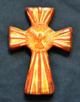 Handcrafted Clay Holy Spirit 7" Wall Cross - Great Confirmation Gift FAIR TRADE ITEM