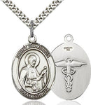 St. Camillus of Lellis Patron Oval Medal Pendant Necklace Patron of Doctors & Nurses