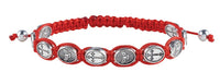 Red Cord Holy Spirit & Cross Adjustable Bracelet - Confirmation Autom D1165