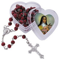Rose Scented St. Therese of Lisieux Little Flower Rosary D1174
