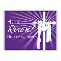 He is Risen He is Risen Indeed Easter Yard Sign
