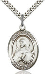 Sterling Silver St. Dorothy Oval Patron Medal Pendandt Necklace by Bliss