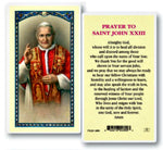 Pope St. John XXIII Laminated Prayer Card E24-568 Hirten