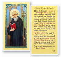 St. Benedict Laminated Prayer Card PACK OF 25