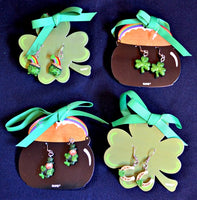 St. Patrick's Day Theme Earrings 4 Designs Ganz ER48205