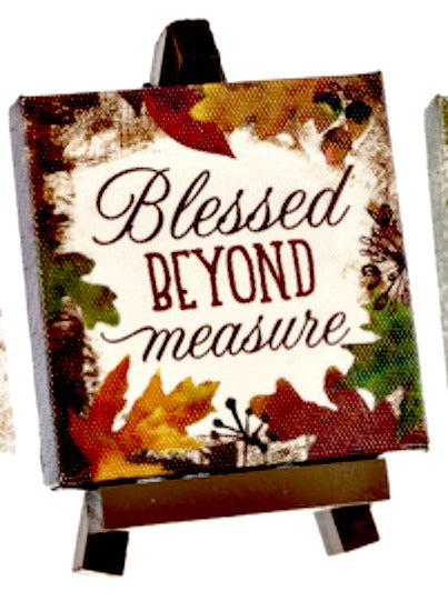 Autumn Decorative Sign & Easel YOU CHOOSE Three Designs Thanksgiving