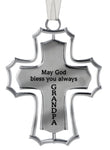 May God Bless You Always Grandpa Spinning Cross Ornament