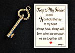Key to My Heart Charm & Card - Perfect Stocking Stuffer!