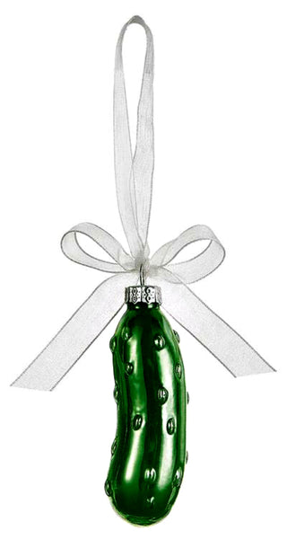 Glass Pickle Christmas Ornament