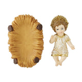 Two-Piece 5" Christ Child with Manger f3190