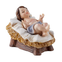 Two-Piece Christ Child in Manger F3274 Autom