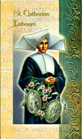 St. Catherine Laboure Bi-Fold Biography & Prayer Card F5-418