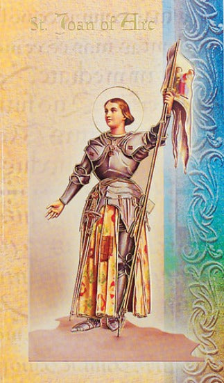St. Joan of Arc Bi-Fold Biography & Prayer Card Hiren F5-460