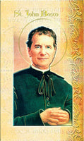 St. John Bosco Bi-Fold Biography & Prayer Card - Don Bosco Hirten F5-468