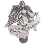 Son Please Drive Safely Guardian Angel Visor Clip by Religious Art