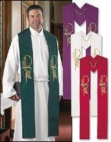 Eucharistic Collection Overlay Stole by R.J. Toomey - Vestment - 4 Colors or Set
