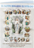 The Holy Rosary Illustrated Booklet - How to Say the Rosary Spanish Version