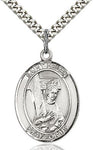 Sterling Silver St. Helen Oval Patron Medal Pendandt Necklace by Bliss (AKA St. Helena)