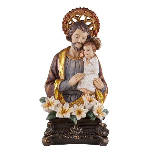 St. Joseph & Child Jesus 8" Statue Figure