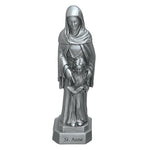St. Anne 3.5" Pewter Statue Patron of Mothers & Grandmothers by Jeweled Cross
