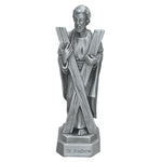 St. Andrew 3.5" Pewter Statue Figure by Jeweled Cross Made in USA!