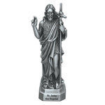 St. John the Baptist 3.5" Pewter Statue Figure by Jeweled Cross
