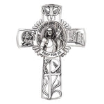 St. Joan of Arc 5" Wall Cross - Bethany Collection by Jeweled Cross