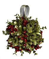 Kissing Krystals Mistletoe Kissing Ball 5" Diameter by Ganz KK15