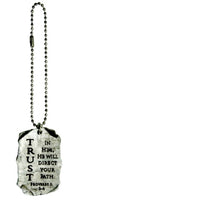 Trust In Him He Will Direct Your Path Car Charm by CA Gift KT503