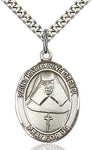 Sterling Silver St. Katharine Drexel Oval Patron Medal Pendandt Necklace by Bliss