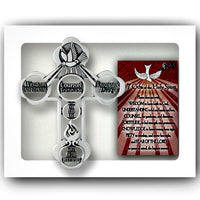 Confirmation Gifts of the Holy Spirit Wall Cross and Prayer Card Cathedral Art