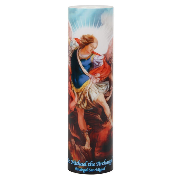 St. Michael the Archangel – LED Devotional Candle by Saints Gift Collection C-8025