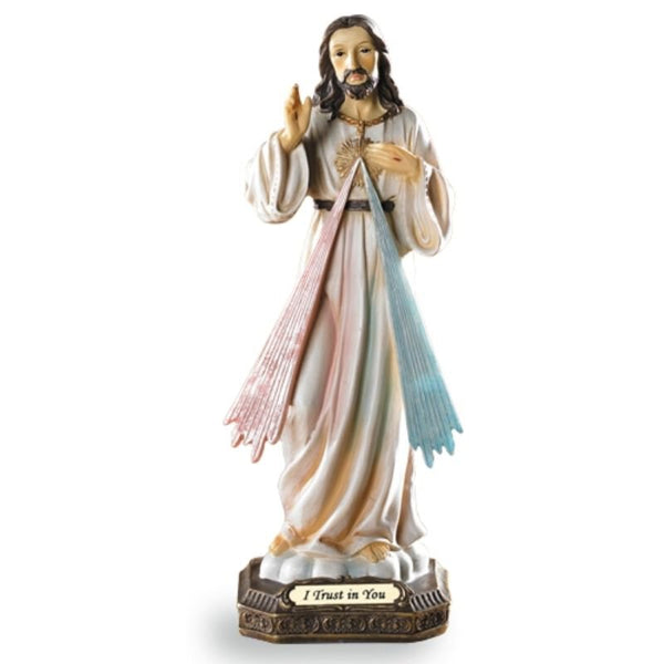 Jesus Divine Mercy 9" Statue Figure Jesus I Trust In You