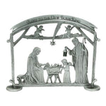 Standing Metal Holy Family Nativity Scene by Cathedral Art