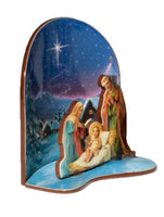 Nativity with Winter Scene 3.25" Figure ITALY Christmas Decoration