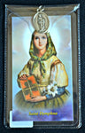 St. Dymphna Prayer Card & Medal in Plastic Holder PF11DY
