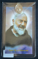 St. Padre Pio Prayer Card and Medal Religious Art PF11-PP