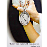 St. Christopher Sports Medal - Boy's Baseball on a 24" Chain
